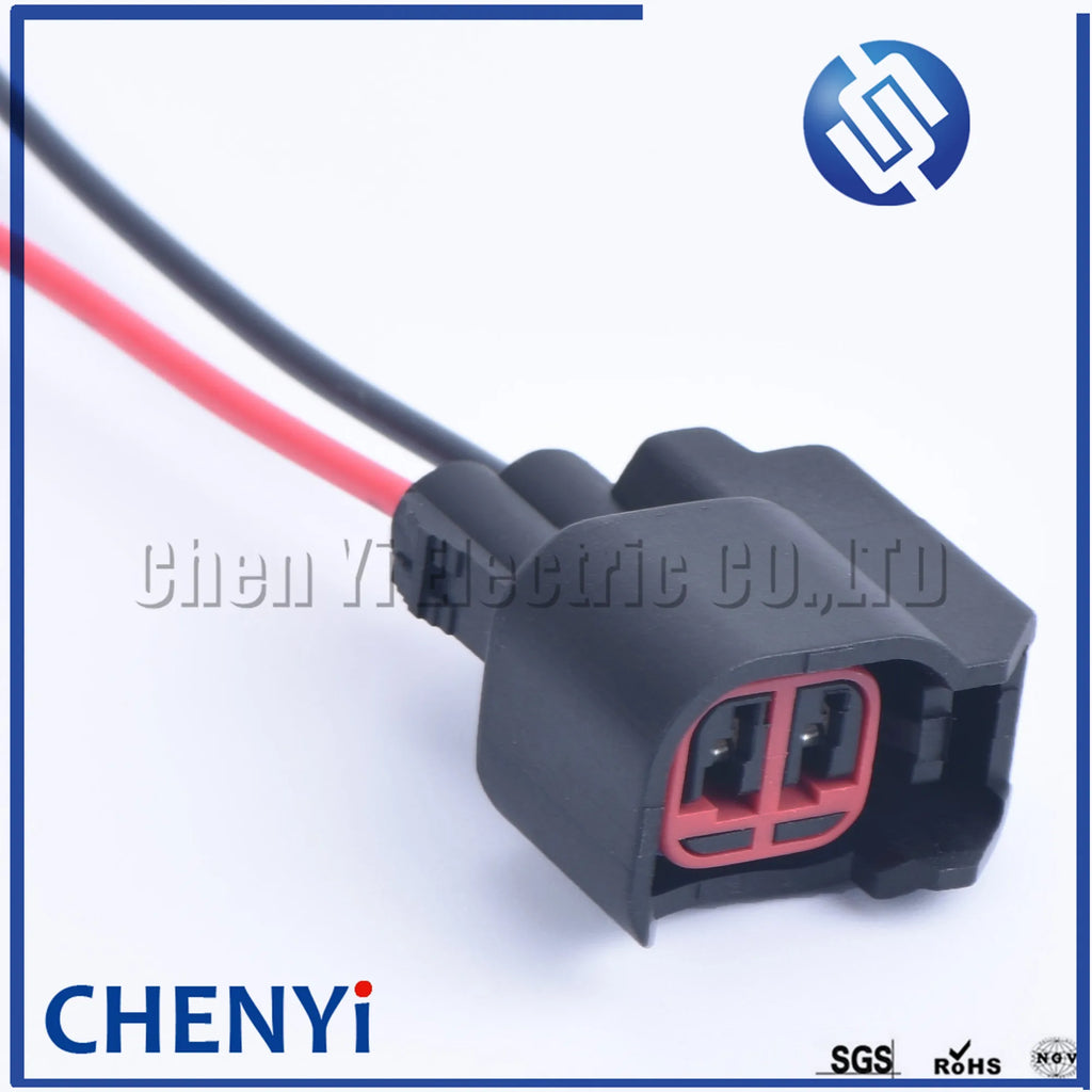 2 Pin auto waterproof connector USCAR EV6 EV14 Fuel Injector wiring Plugs Clips Pigtail Cut &splice Harness for Ford LS2 LS3 LS7