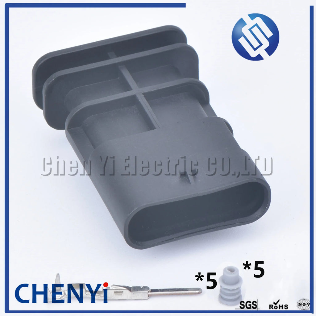 5 Pin 1-1718806-1 4F0 973 705 Female or Male Automotive Electric Connector Waterproof Air Flow Meter Sensor Plug 4F0973705