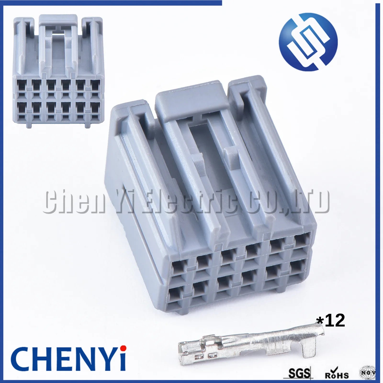 12 Pin 917975-6  Automotive wiring harness connector Automobile Unsealed Wire Harness Plug Socket 178845-6 With Pins For Honda