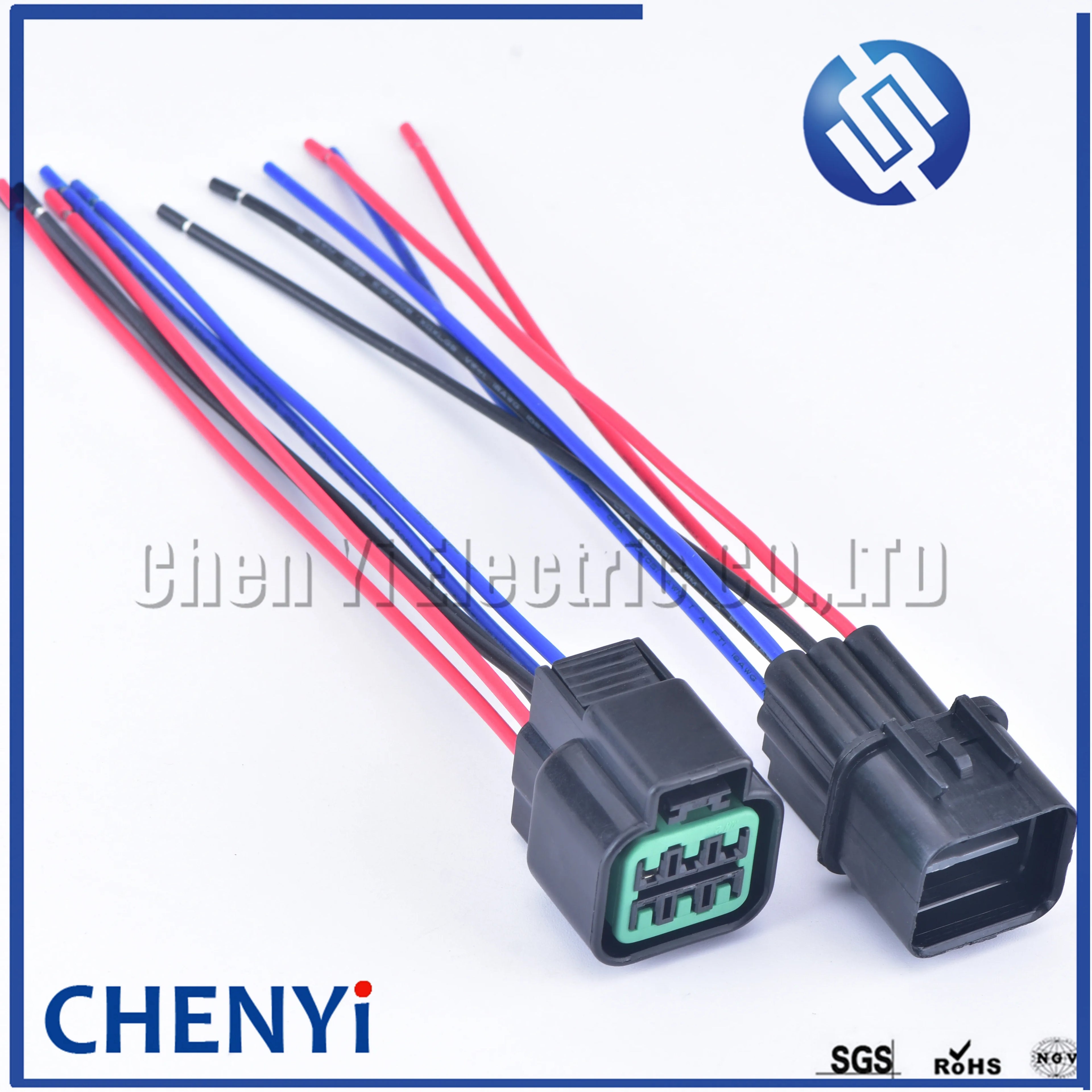 6 Pin 090 Oxygen Sensor Automotive Waterproof Connector Headlamp Fog Lamp Plug PB625-06027 PB621-06020 with wire For Hyundai