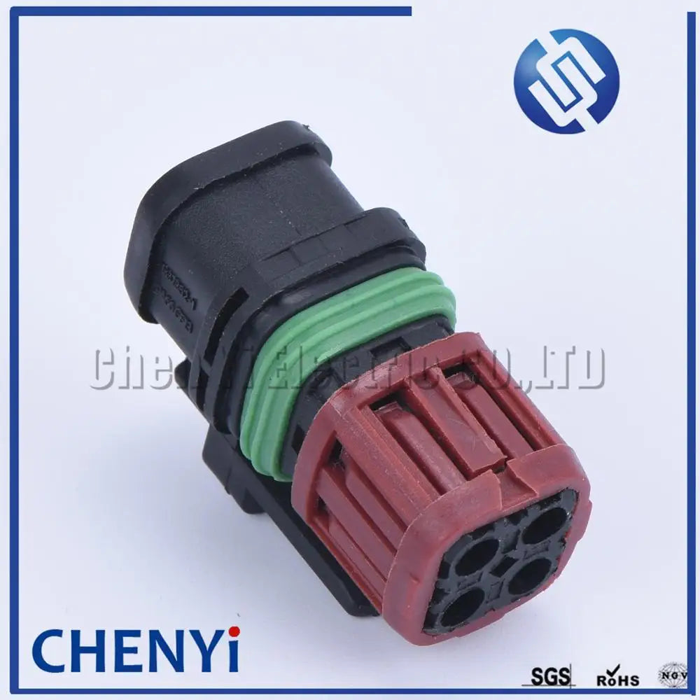 4 Pin Fuel Injector Plug Oxygen Sensor Map Sensor Connector 22248490 7422248490 For Volvo Truck  Excavator Engine 1337352-1