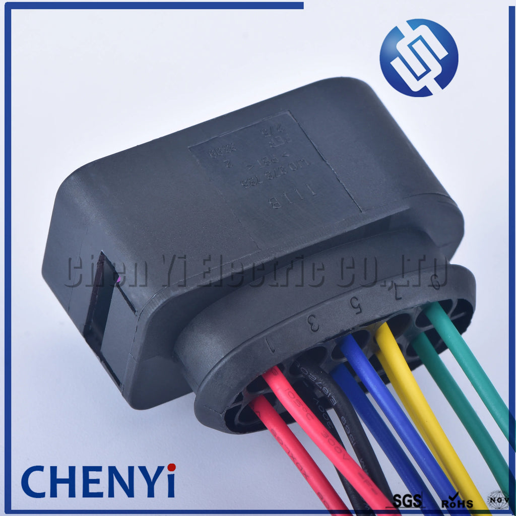10 Pin 3.5mm Auto waterproof connector 1J0973735 Temp Sensor Plug Deflation Valve halogen headlights Plug 6R0973735 with wire