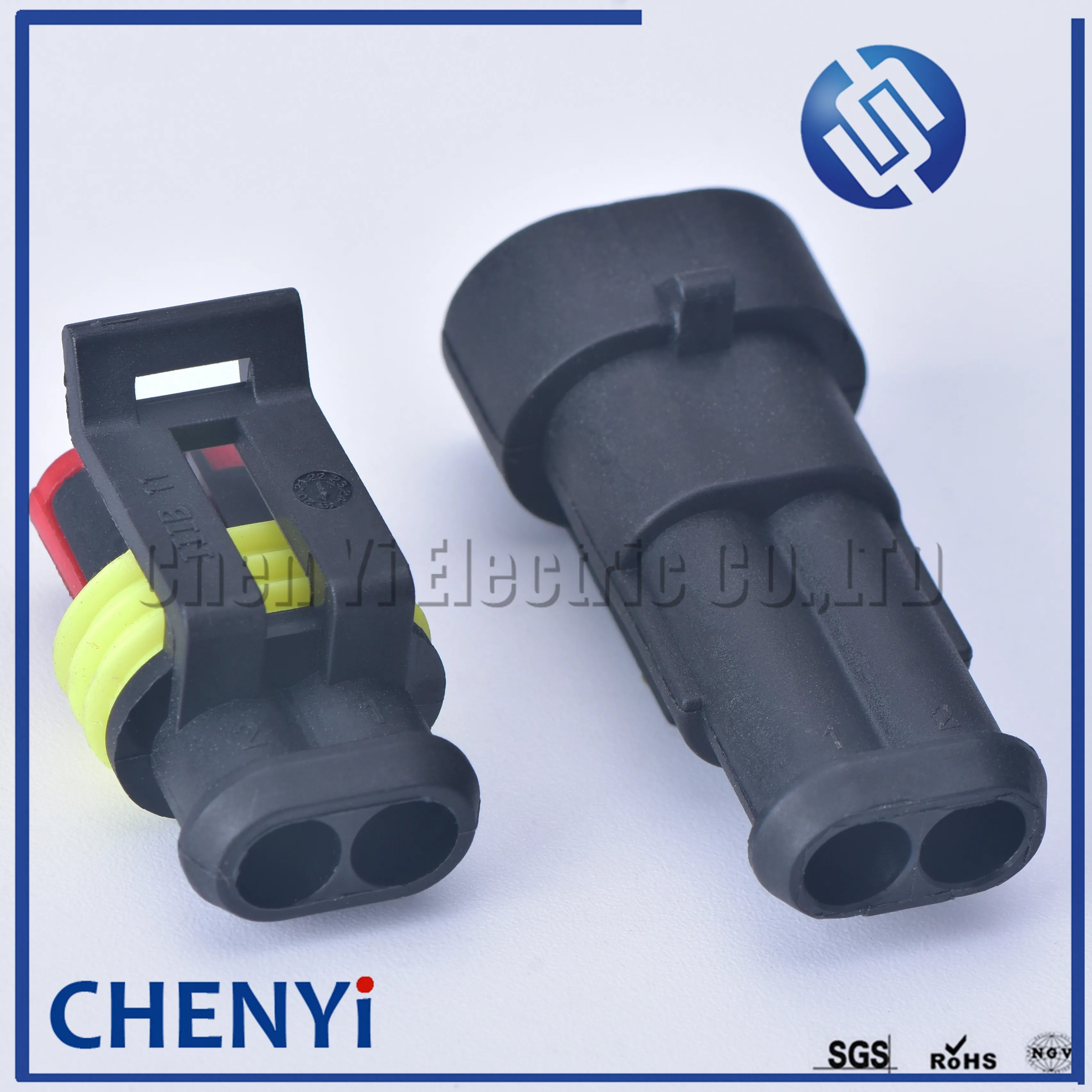 5 sets 2 Pin way Female or Male SuperSealed 282104-1 282080-1 Waterproof Electrical Automotive Connector Plug For car