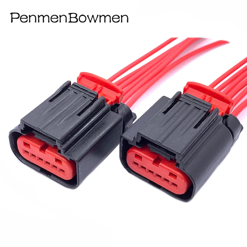 1 Set 6 Pin Auto Accelerator Pedal Waterproof Throttle Socket Sensor Connector Wiring Harness Plug 1438153-5 1-1419168-1