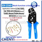 SN-2549 Pin crimping tools pliers for AWG28-18 (0.08-1.0 mm2) XH2.54/Dupont 2.54/2.8/3.0/3.96/4.8/KF2510 Pins Crimp