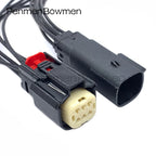 1 Set 6 Pin Auto Bumper Light Fog Electrical Cable Connectors Female Male Wire Harness Plug For Ford 33482-0601 33472-0601