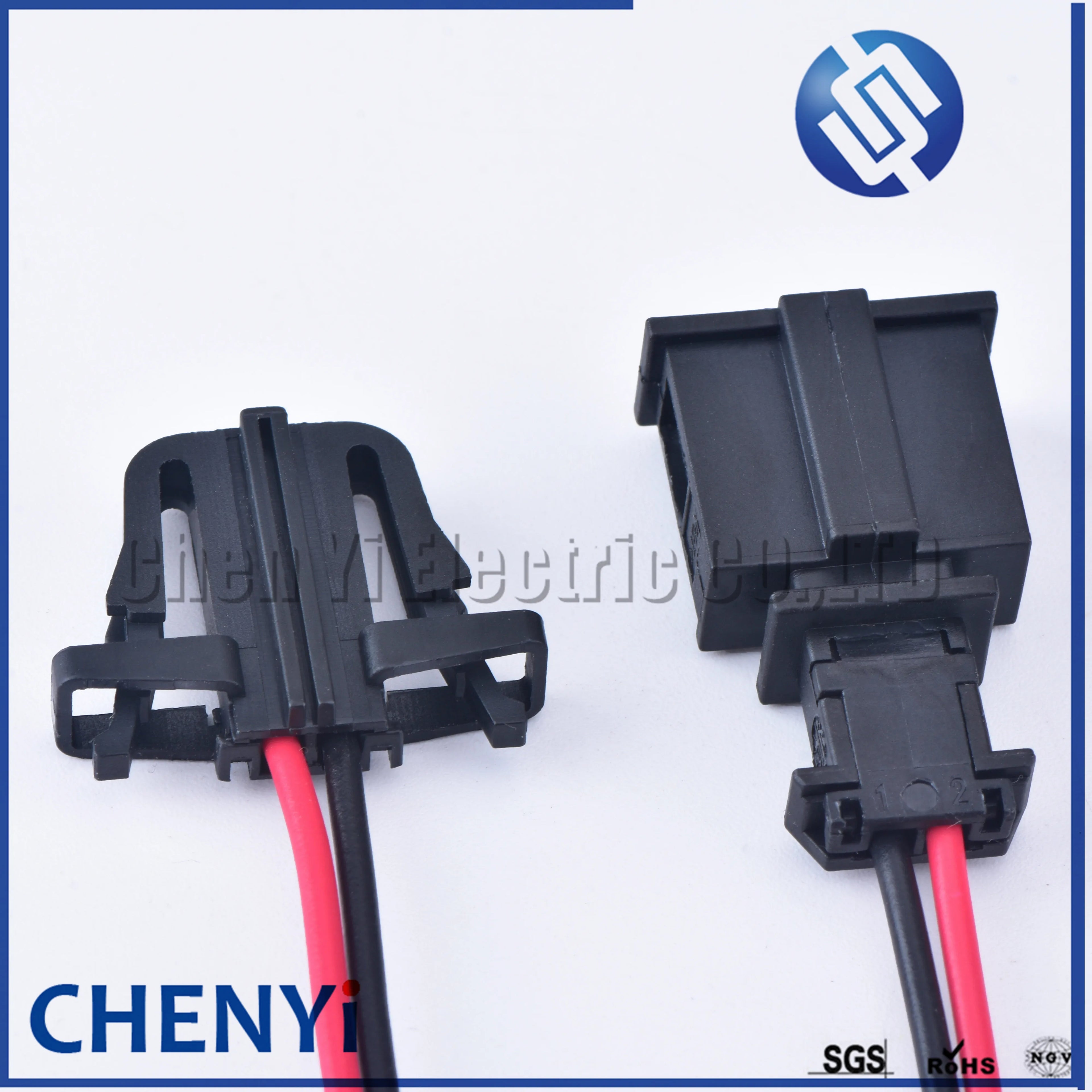 2 Pin License Light Socket Door Light Connector Trunk lights Horn Sensor Plug 3B0972712 1J0971972 with wires 1J0 971 972