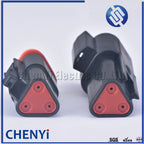 black Deutsch DT 3 Pin connector DT06-3S DT04-3P Male or Female Auto Waterproof Connector Automotive Sealed Plug with Pins