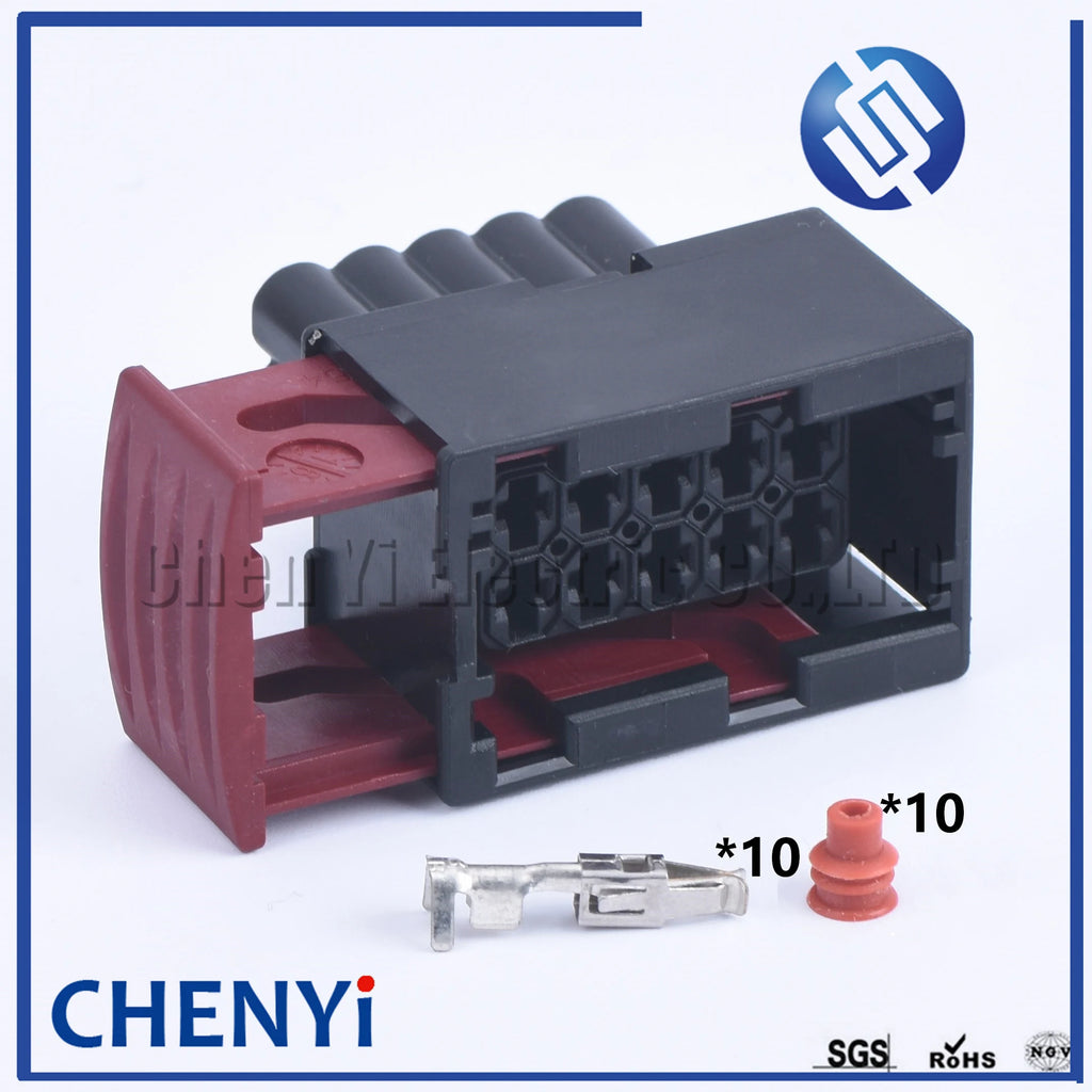 10 Pin (3.5) 1-967240-1 Auto Headlights Lamp Connector Car Headight Light Socket With Terminals And Seals For Buick Peugeot