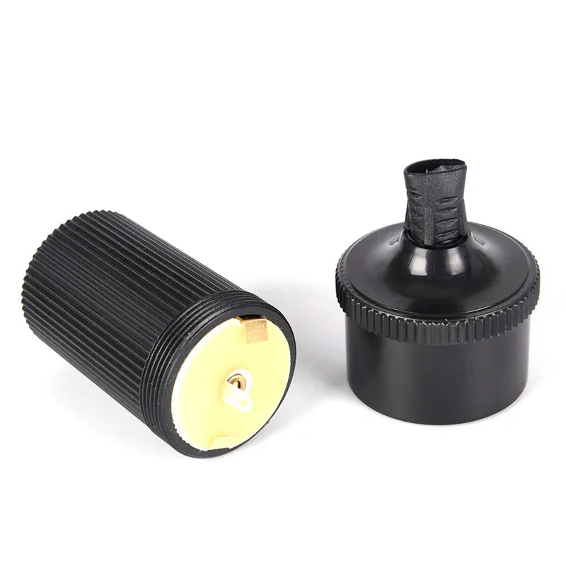 5 Pcs/lot 12V 24V DIY Extension Female Cigarette Lighter Cord Inline Socket Connector Conversion Plug Car Accessories