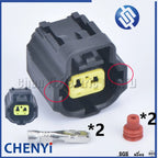 2 set 2 Pin 1.8 auto waterproof connector Coolant Temperature Sensor Socket plug 178390-1 178390-2 178390-3 178392-2 184000-1