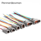 1 Set 2 3 4 6 8 12 Pin Deutsch DTM Car Electrical Cable Connectors Female Male DTM06 2 3 4 6 8 12S DTM04 Plug Wire Harness