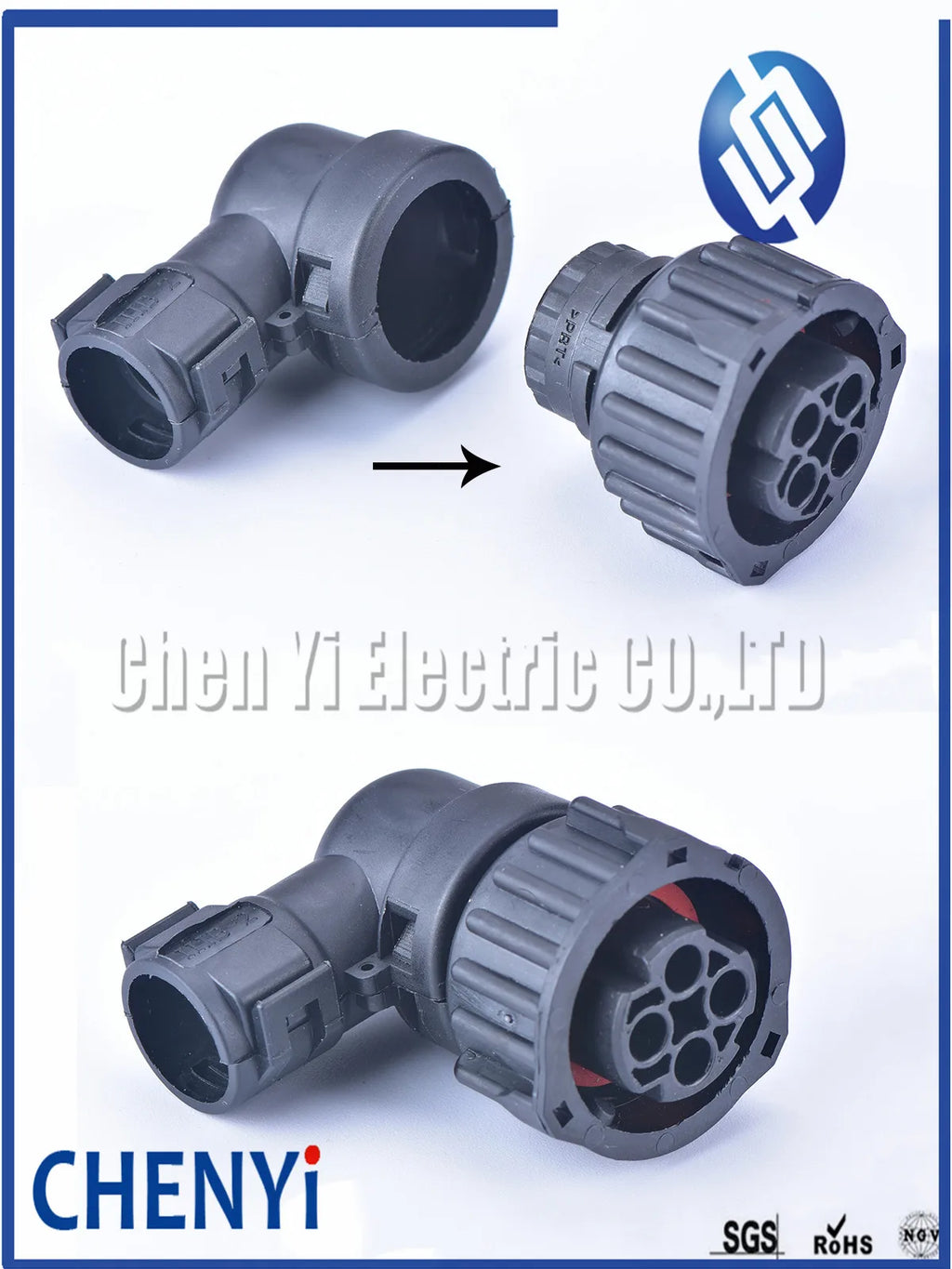 4 pin odometer speed sensor plug sealed auto connector 1-967325-1 with cable Sheath 965786-1/965783-1 For round HOWO A7