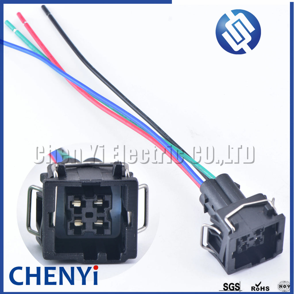4 Pin Car Waterproof Connector Air Conditioning Pressure Sensor connector Temperature Sensor plug Pigtail 357919754 8D0959482B