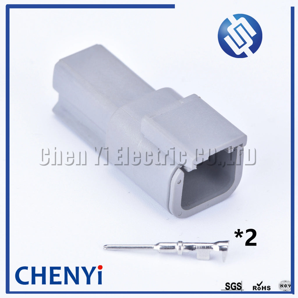 2 Pin connector Auto Waterproof Connector Electrical Inlet Air Temperature Sensor Plug DTM06-2S DTM04-2P For Deutsch DTM