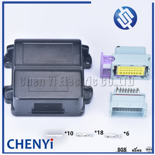 1 set ECU generator controller 24 Pin Aluminum box for 24p male female connector with connector and  211PC249S0005
