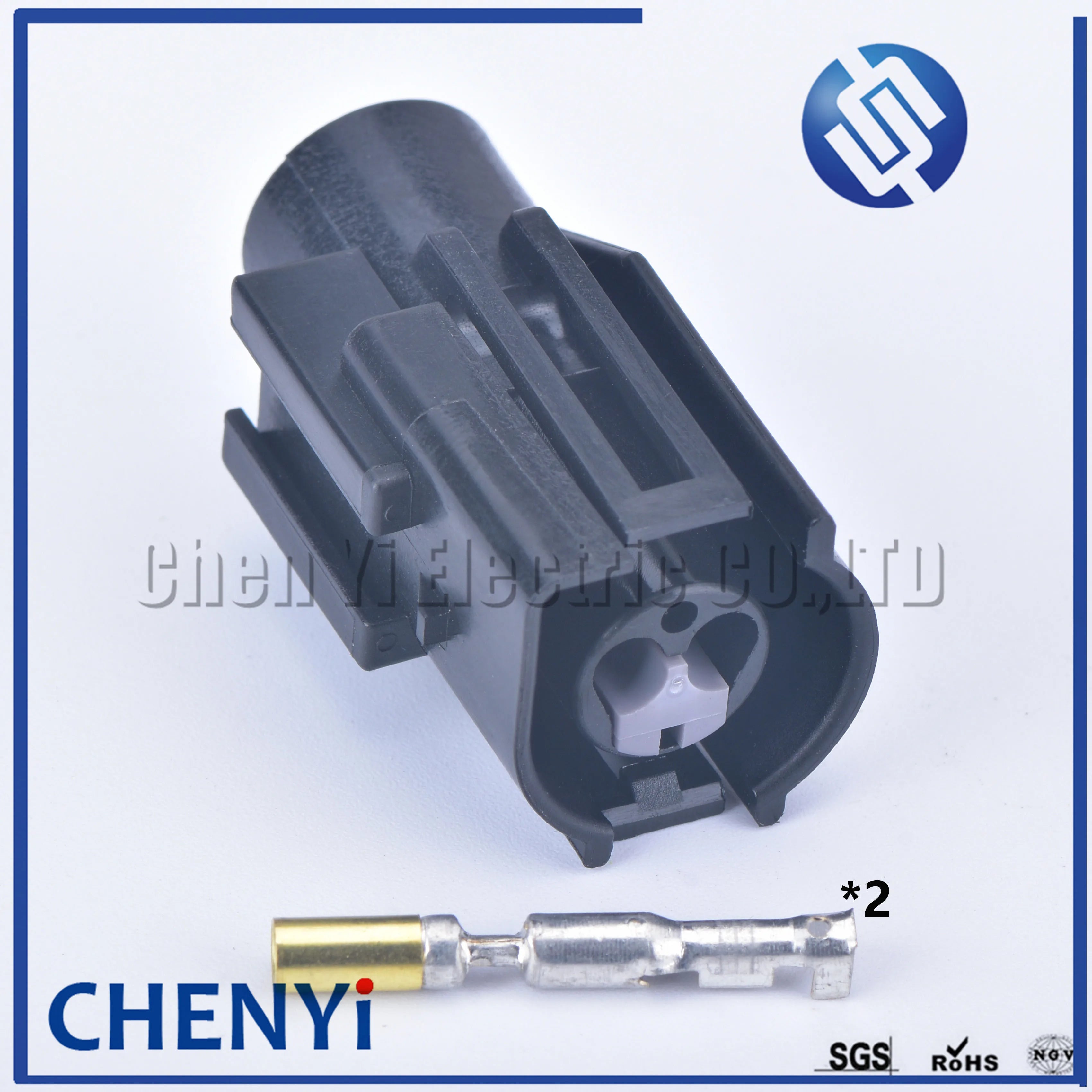 1 set Black 2 pin car waterproof auto connector Type B female round electric plug For Ford Cosworth Engine wiring harness plug