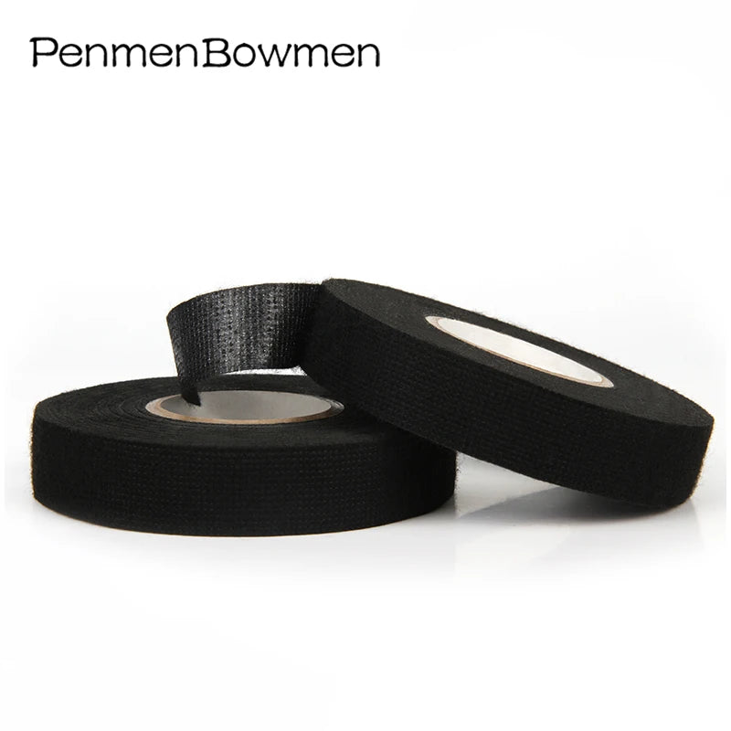 1Pc Engine Compartment Sound Insulation Line Shielding High Temperature Resistant Electrical Black Tape For Car Wiring Harness