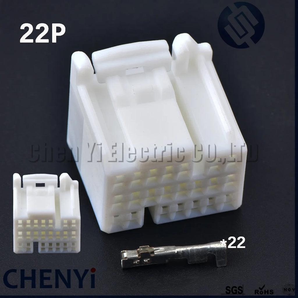 17/22/24/28/31Pin Automotive vehicle central control ecu connector radio mudule Plug 353029-1 For Toyota Honda k20 Nissan proton
