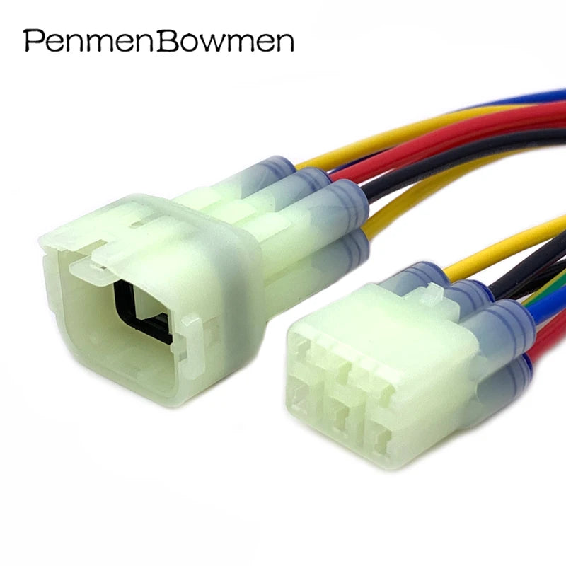 1 Set 2 3 4 6 Pin 2.2mm Auto Reversing Radar Electrical Cable Connectors Waterproof Female Male Wire Harness Plug 6187-2801