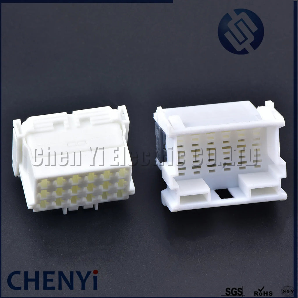 White 18 Pin male or female Connector Automotive Plug Unsealed Electric Harness Socket 7-968974-1 2-967629-1 With Pins
