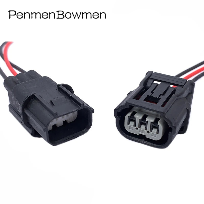 1 Set 3 Pin Car Ignition Coil Small Lamp Electrical Cable Connectors Female Male Wire Harness Plug for Honda 6188-4775 6189-7037