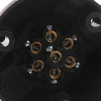 12V 7 Pin Round Standard European Car Plug Connector Plastic 7 Pin Socket Plugs For Trailers RVs Car Accessories