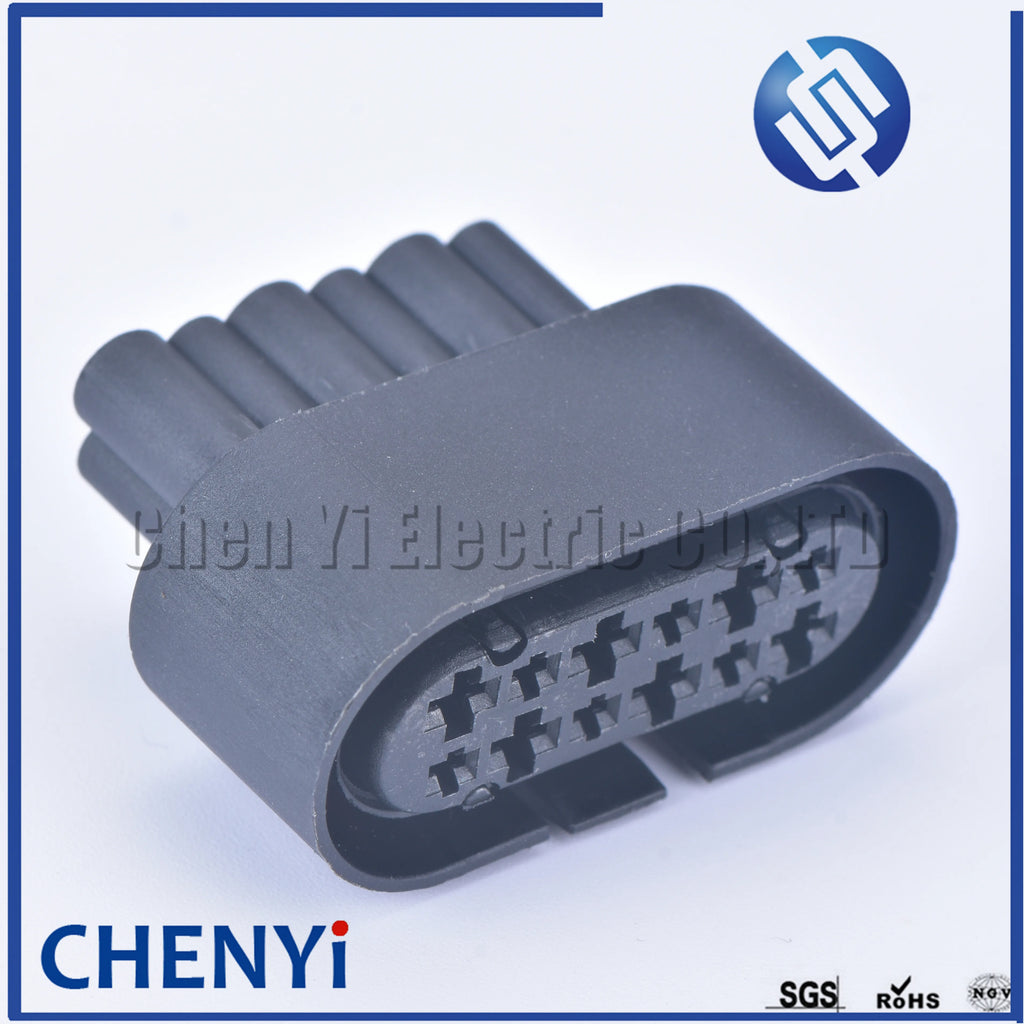 Black 12 pin wire socket automotive waterproof connector female 1.5/3.5 wiring auto connector automotive electrical connector