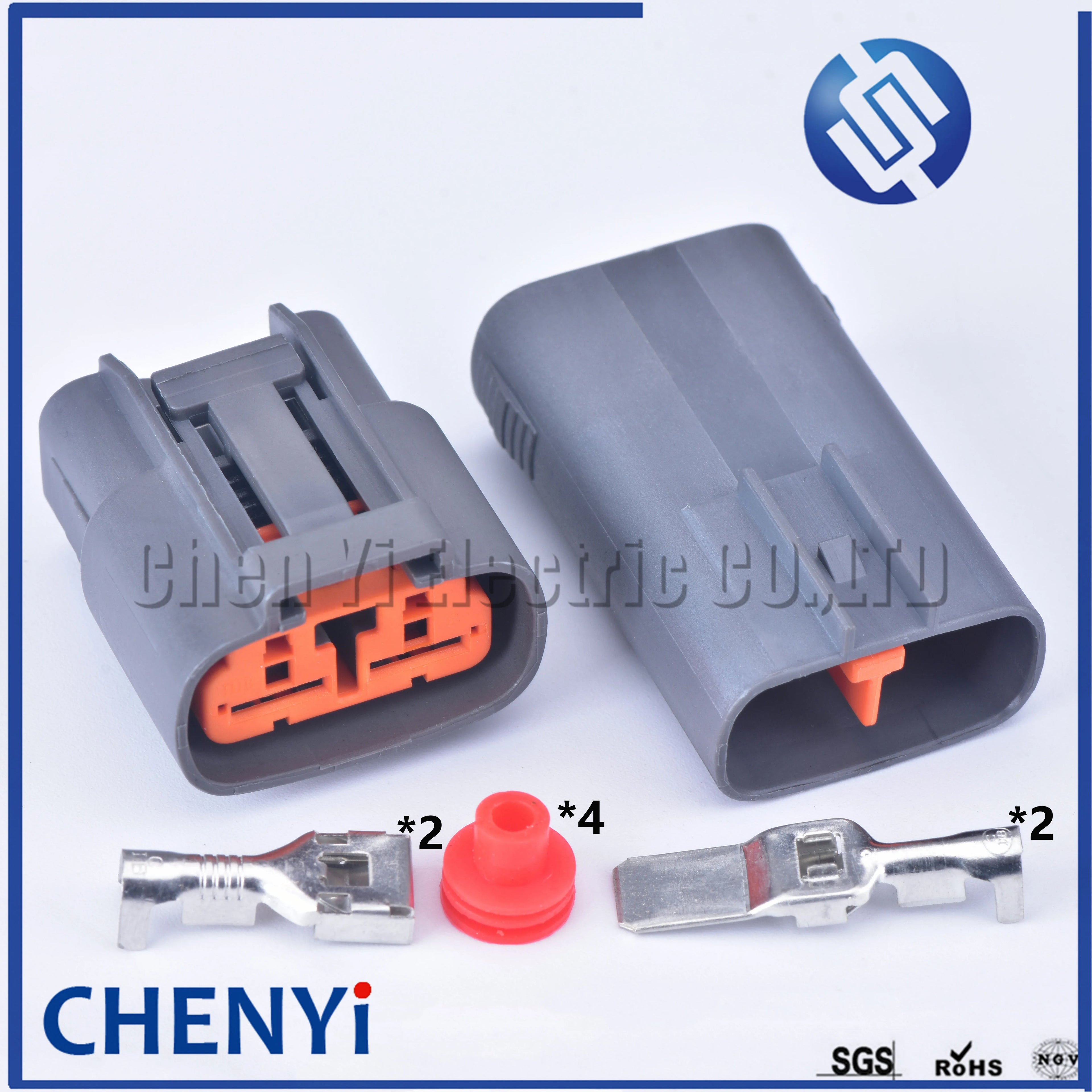 2 Pin DL sealed series 7.8mm Automotive waterproof Connector male or female cable connector 6195-0060 6195-0057 For Mazda