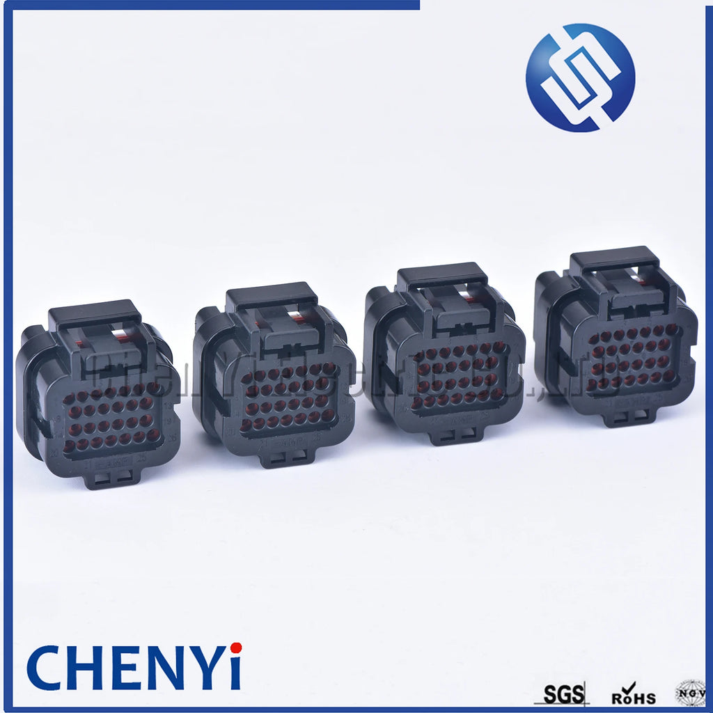26 Pin 3-1437290-7 1473416-1 SUPERSEAL 3/4/5/6 slots electrical female or male Straight PCB wire to board connector ECU plug