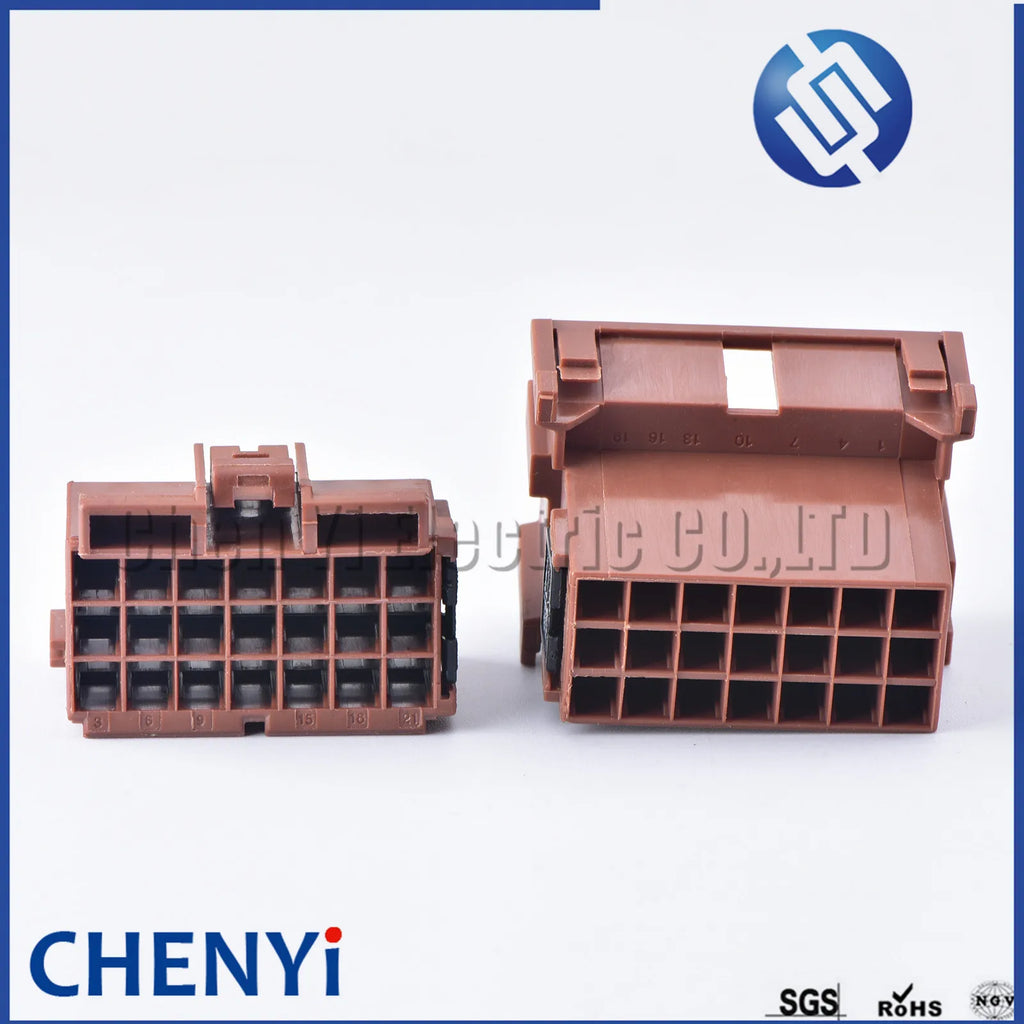 21 Pin Car Brown Connector Male or Female Quick Connector Car Harness Connector Plug 1-967630 1-967625 1-967630-1 1-967625-4