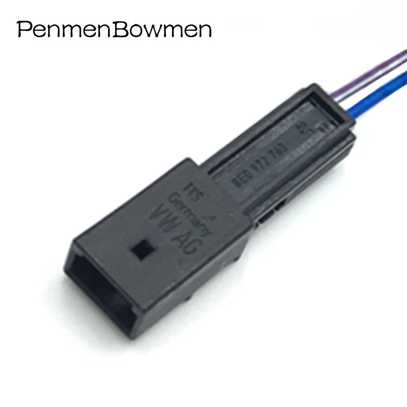 1 Set 2 Pin Auto High Pitched Speaker Ambient Brake Light Microphone Plug Connector Wire Harness With Cable 4B0972623 8E0972763