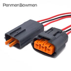 1 Set 3 Pin 6195-0009 Auto Lgnition Coil Plug Female Male Waterproof Electrical Cable Connectors Wire Harness For Nissan Mazda