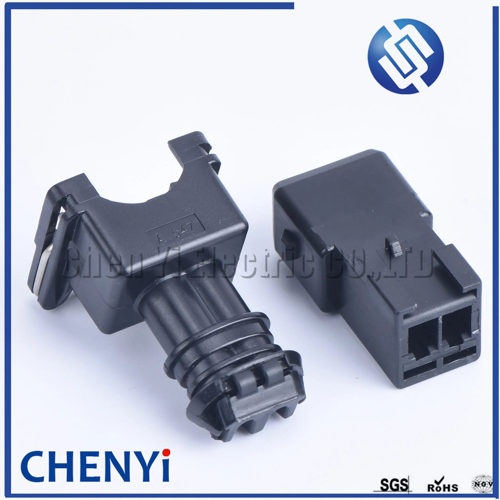 2 set 2 Pin auto Waterproof Electrical Wire Connector fuel spray nozzle Plug EV1 282762-1 1-144545-0 282189-1