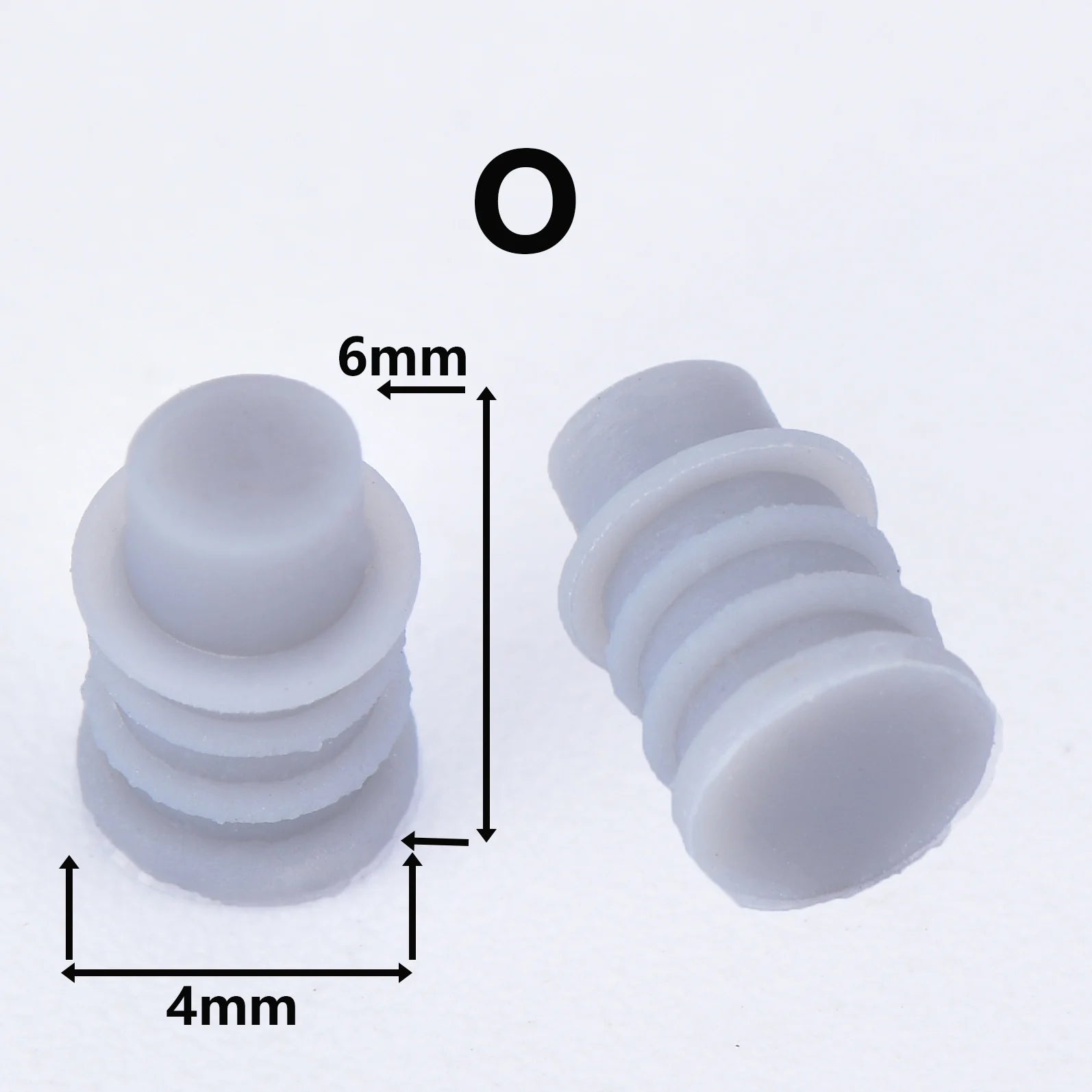 100 Pcs 1/1.5/1.8/3.5/4.8/6.3 car wire connector waterproof ring circle rubber seal solid plug silicone sheath cap for Connector