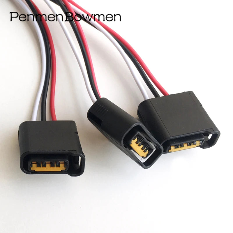 1 Set 3 Pin Auto Ignition Coil Electrical Cable Connectors Female Wire Harness Plug for Subaru FW-C-D3F-B