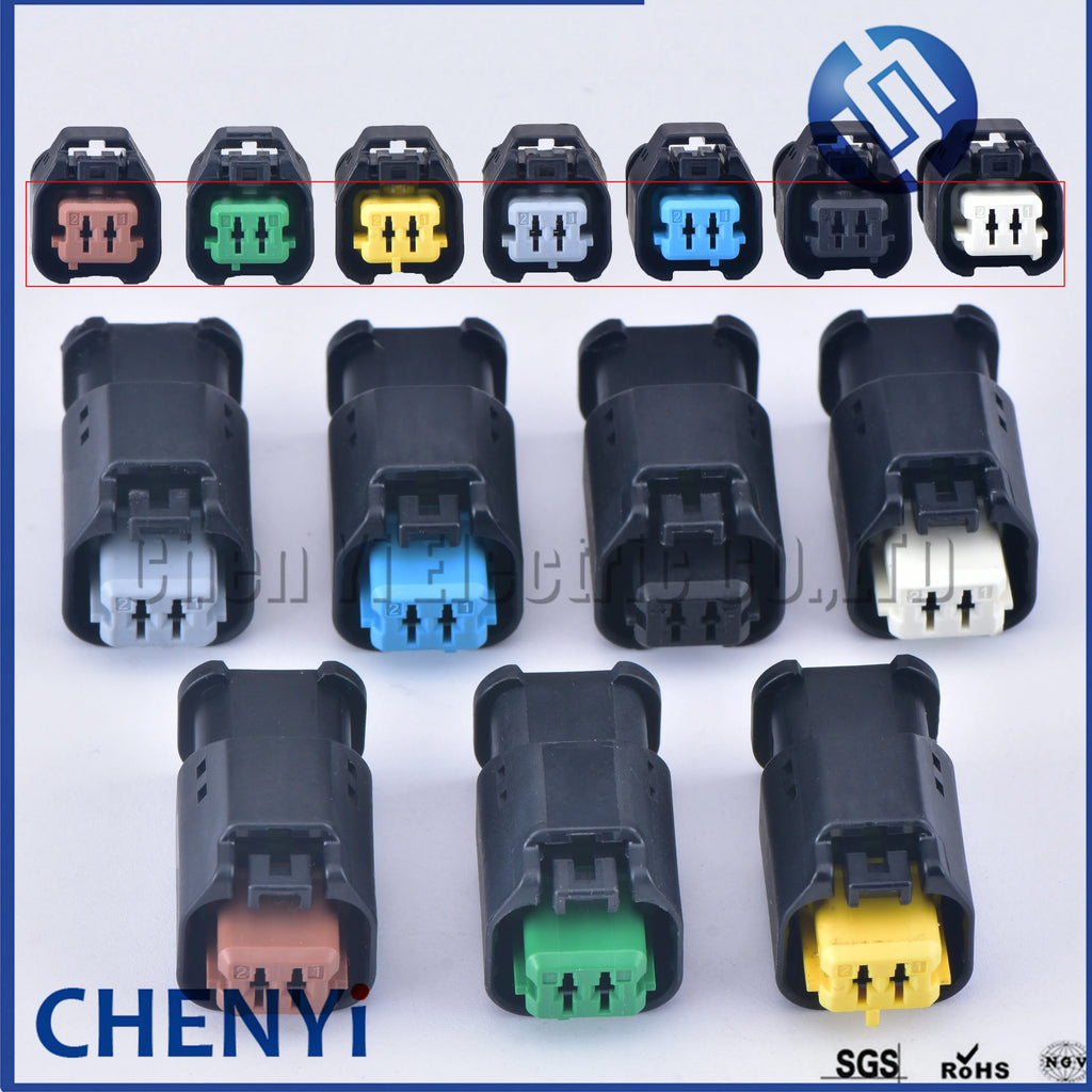 2 Pin Auto Waterproof Connector Sensor Headlight steering lights plug 1801175 series For Peugeot Citroen 1801175-1 1801175-2