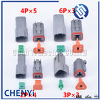 250 Pcs Deutsch DT series Automotive Waterproof Wire Connector Kit DT06-2/3/4/6S DT04-2/3/4/6P Sealed Plug with pins box