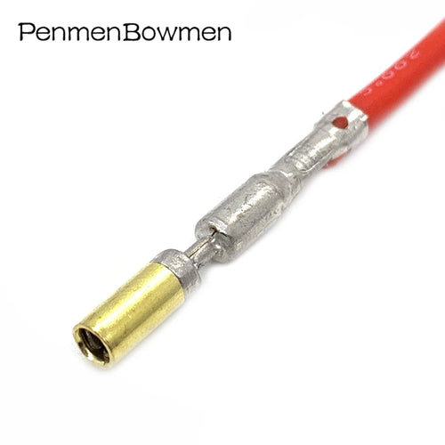 10 Pcs 2.8mm Car Crimp Terminal Block Cylindrical Insert Spring Auto Wire Electric Connector Loose with Cable 33230-0002