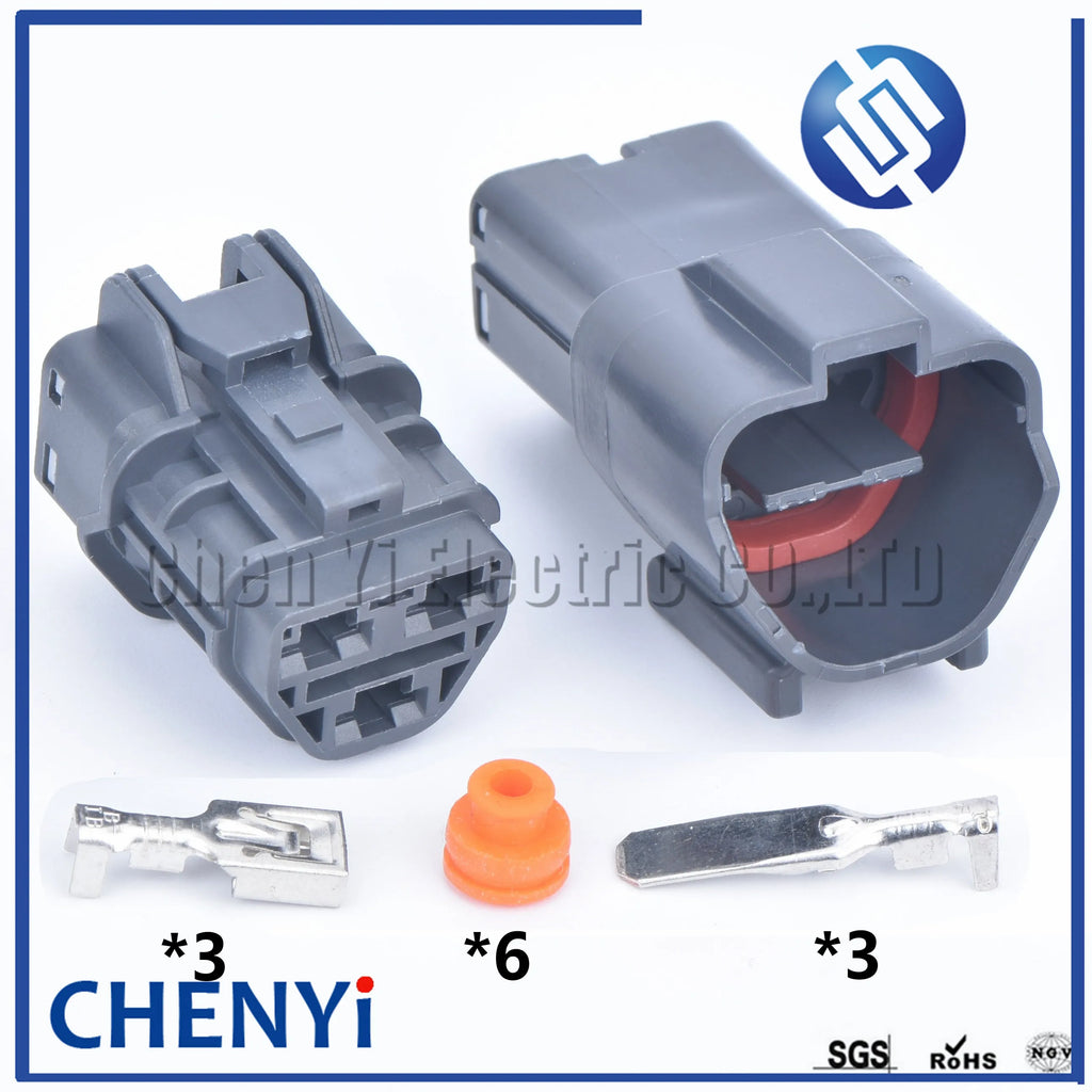 3 Pin waterproof auto connector male or female 7222-6234-40 7123-6234-40 wire harness connector electric cable plug For Honda