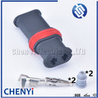 1 set 2 Pin 1.5mm female Automotive waterproof connector electric wiring electrical cable Plug connector