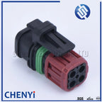 4 Pin Fuel Injector Plug Oxygen Sensor Map Sensor Connector 22248490 7422248490 For Volvo Truck  Excavator Engine 1337352-1