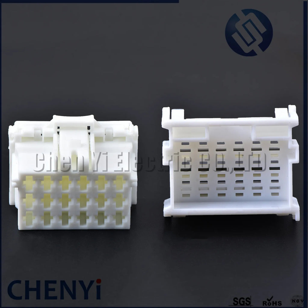 White 18 Pin male or female Connector Automotive Plug Unsealed Electric Harness Socket 7-968974-1 2-967629-1 With Pins
