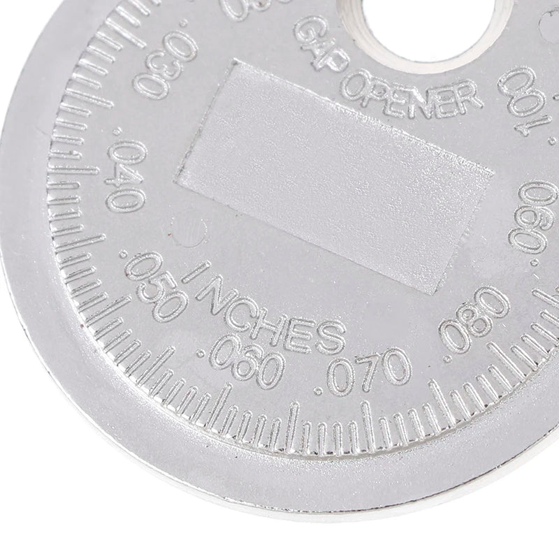 1pc Spark Plug Gap Gauge Tool Measurement Coin-Type 0.6-2.4mm Range Spark Plug Gage Gap Tool Feeler