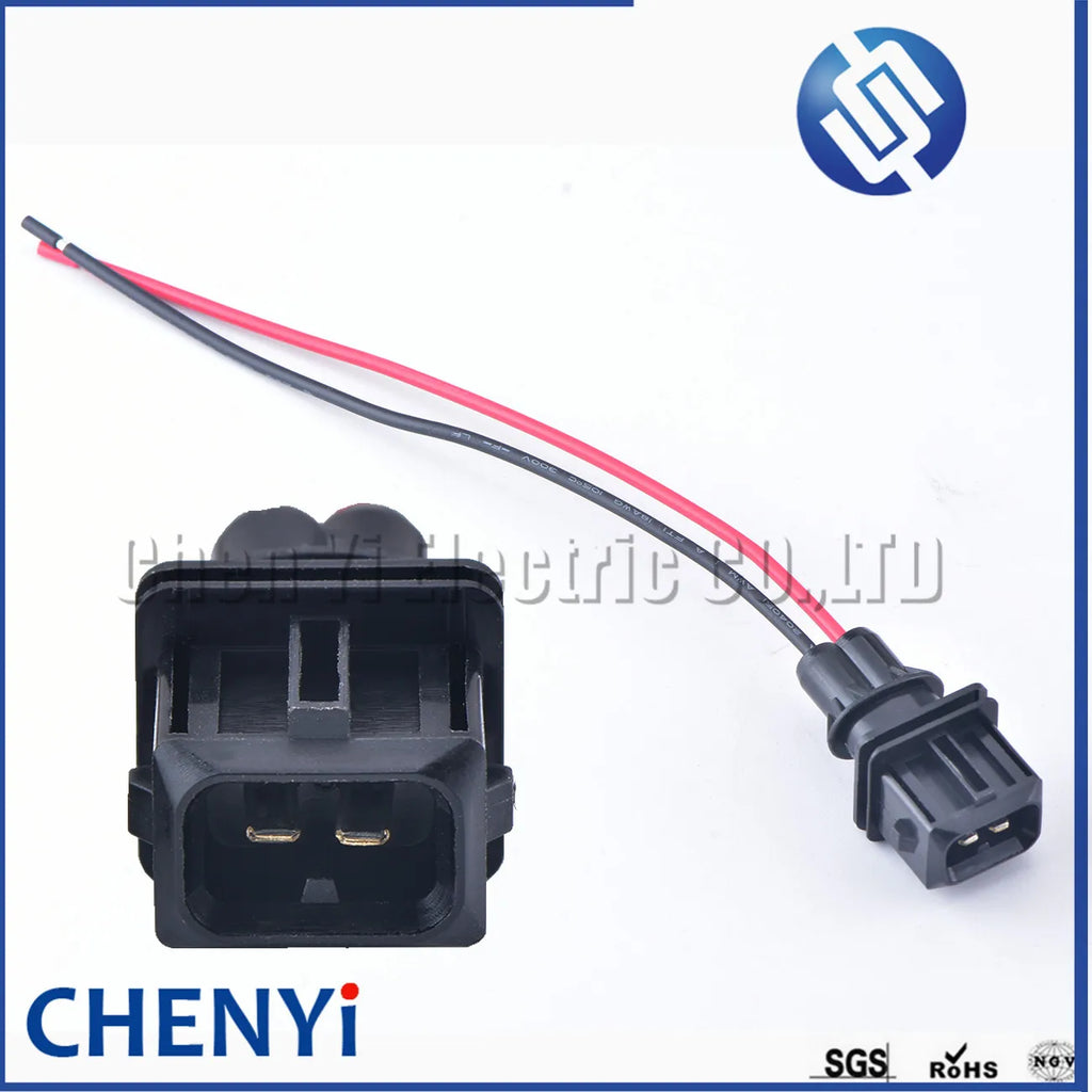 2 Pin Female EV1 Fuel Injector Nozzle Waterproof Connector Plug Socket Housing For VAG 829441-1 037906240 106462-1 with wire