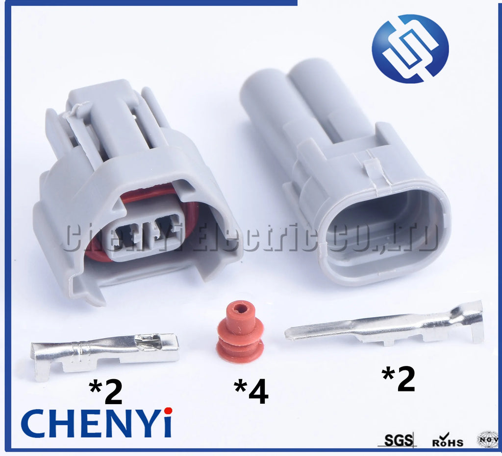 2 Pin 2.0 male or female Auto Waterproof connector Plug Car Fuel Injector connectors for Subaru Mazda WRX 6189-0035 6189-0039
