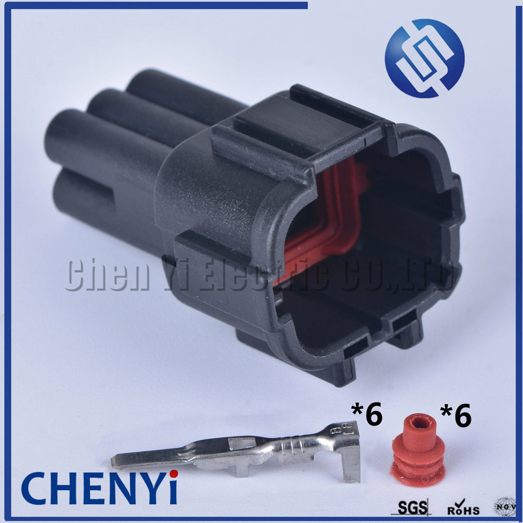 1sets 6 pin 6185-5175 6188-5539 male female auto waterproof tail lamp connector headlight plug  6185-1173 PB295-03020