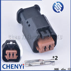 2 Pin Auto Waterproof Connector Sensor Headlight steering lights plug 1801175 series For Peugeot Citroen 1801175-1 1801175-2
