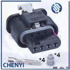 2 set 4 Pin waterproof auto cable connector plug 1718657-1 autonomous water temperature sensor plug 4F0 973 704 For Weichai
