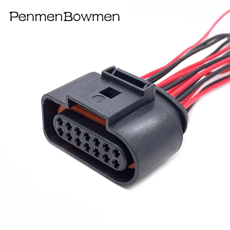 1 Set 2 3 4 5 6 8 10 14 Pin 1.5MM Auto Coil Horn Electrical Cable Connectors Female Wire Harness Plug 1J0973703